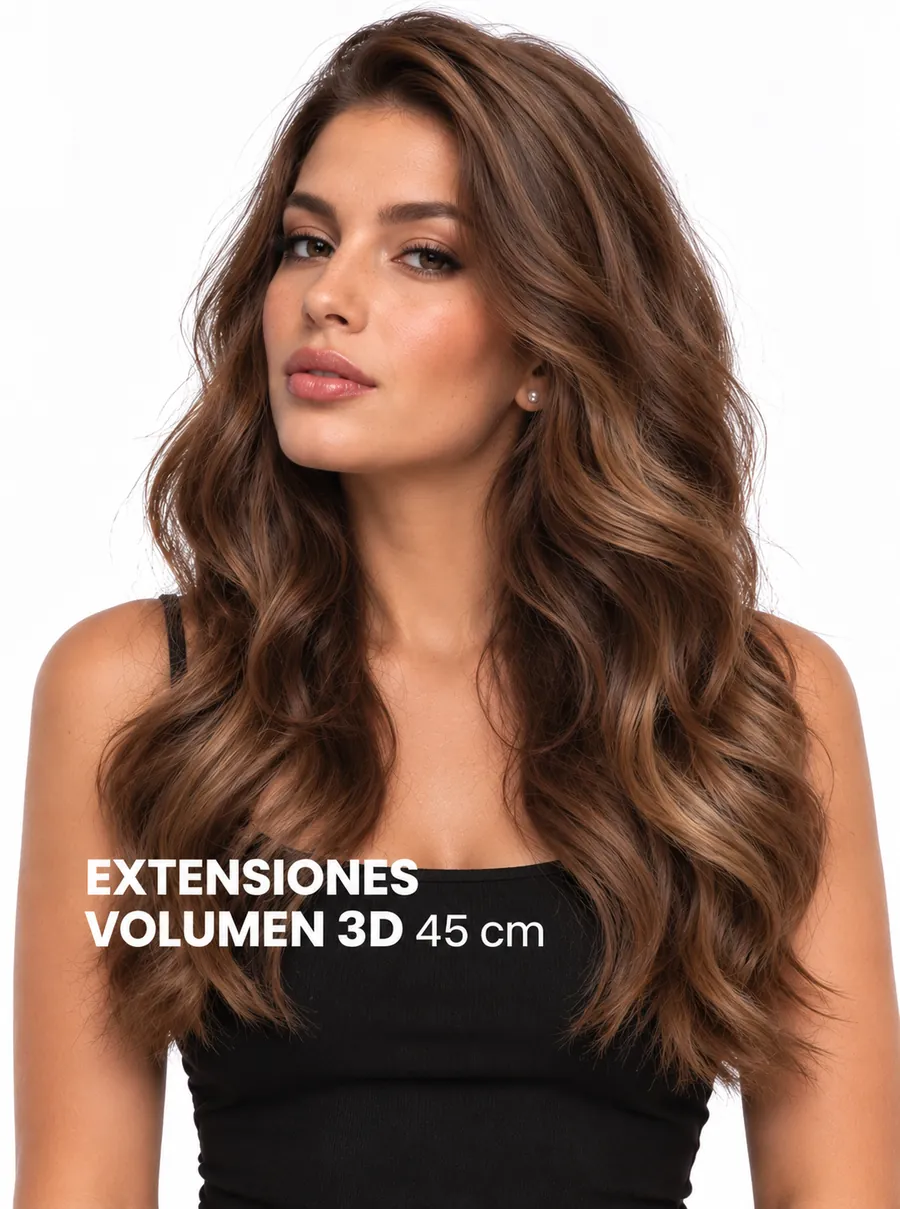 Extensión de cabello natural para dar volumen